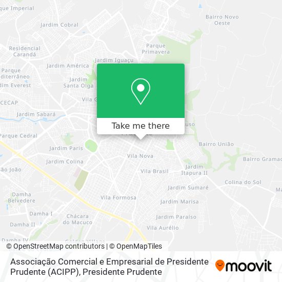 Associação Comercial e Empresarial de Presidente Prudente (ACIPP) map