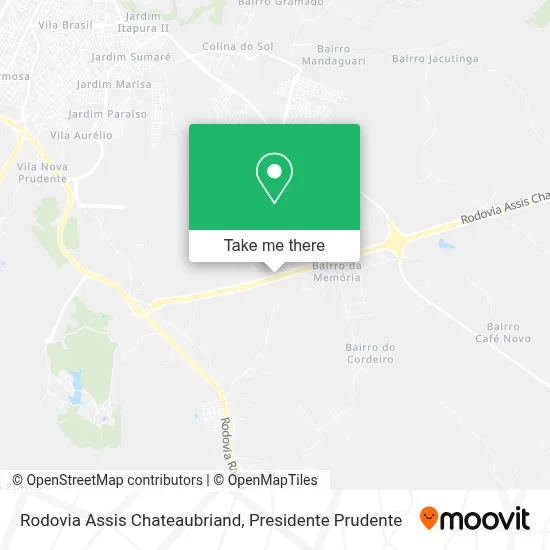 Rodovia Assis Chateaubriand map