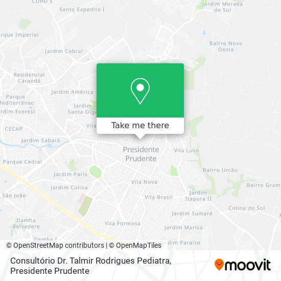 Consultório Dr. Talmir Rodrigues Pediatra map