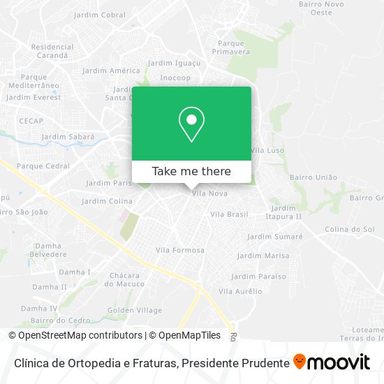 Clínica de Ortopedia e Fraturas map