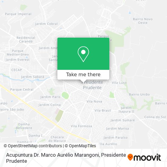 Acupuntura Dr. Marco Aurélio Marangoni map
