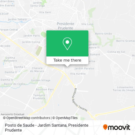 Posto de Saude - Jardim Santana map