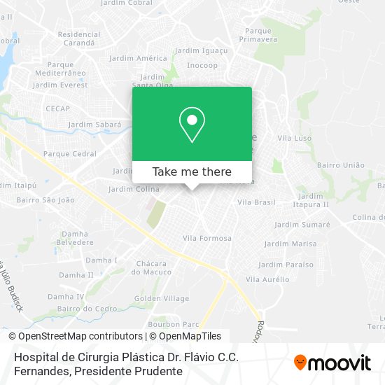 Hospital de Cirurgia Plástica Dr. Flávio C.C. Fernandes map