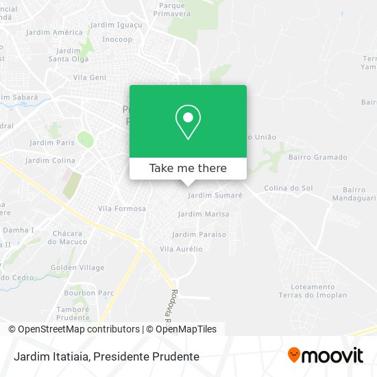 Mapa Jardim Itatiaia