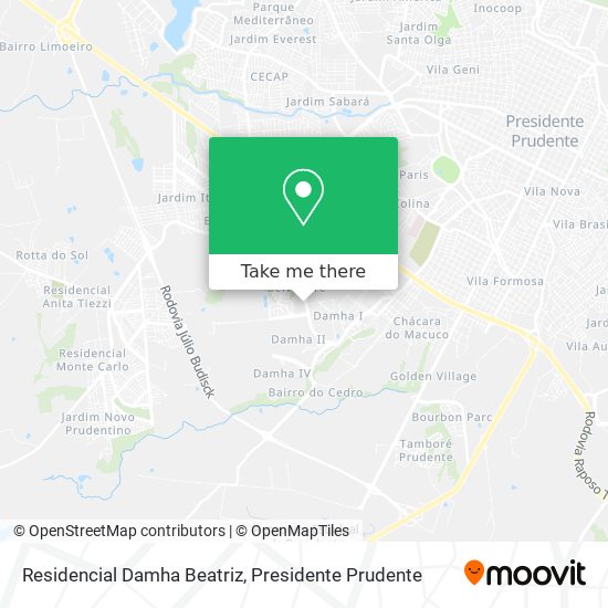 Residencial Damha Beatriz map