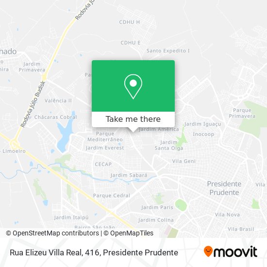 Rua Elizeu Villa Real, 416 map