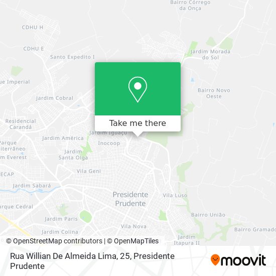 Rua Willian De Almeida Lima, 25 map