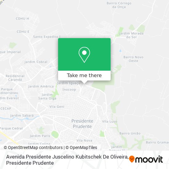 Avenida Presidente Juscelino Kubitschek De Oliveira map