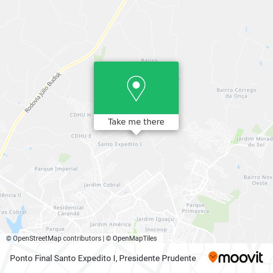 Mapa Ponto Final Santo Expedito I