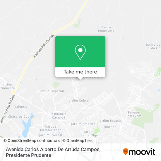 Avenida Carlos Alberto De Arruda Campos map