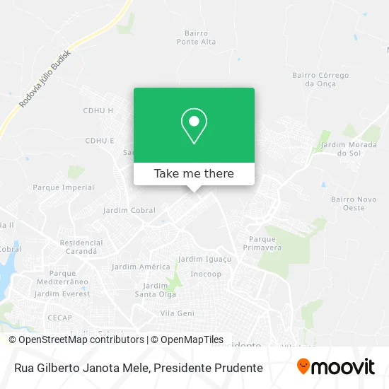 Rua Gilberto Janota Mele map
