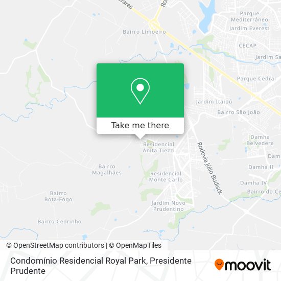 Condomínio Residencial Royal Park map