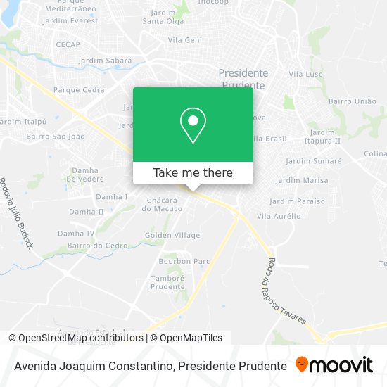 Avenida Joaquim Constantino map