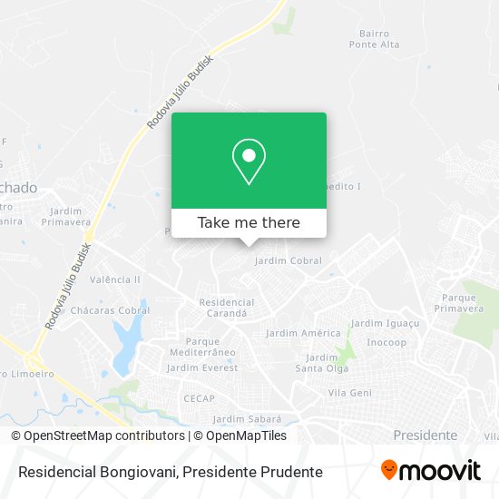 Residencial Bongiovani map