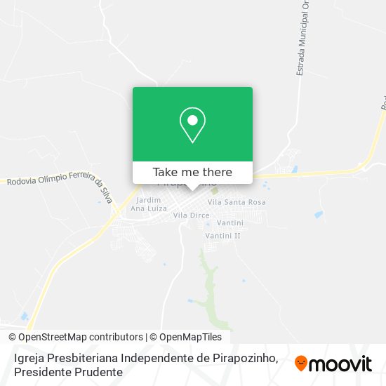 Igreja Presbiteriana Independente de Pirapozinho map
