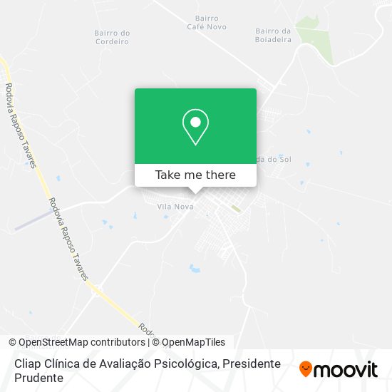 Cliap Clínica de Avaliação Psicológica map