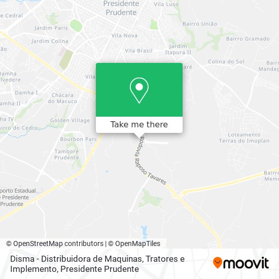 Disma - Distribuidora de Maquinas, Tratores e Implemento map