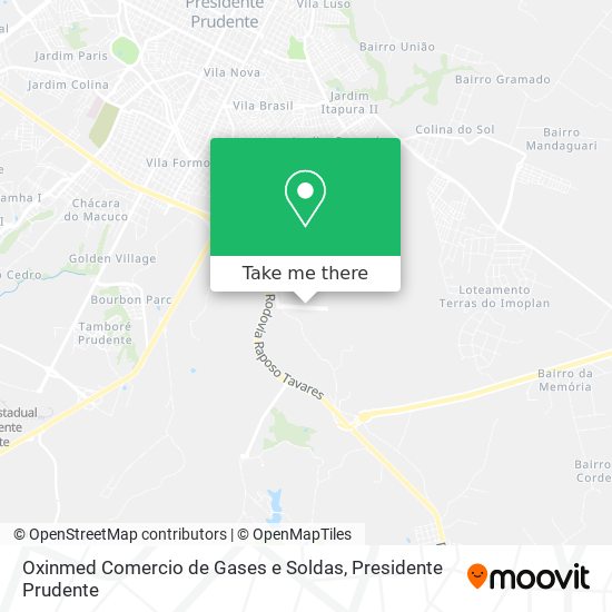 Oxinmed Comercio de Gases e Soldas map