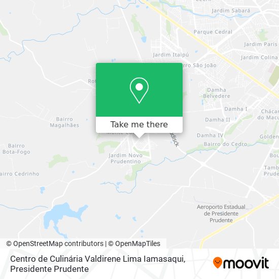 Mapa Centro de Culinária Valdirene Lima Iamasaqui