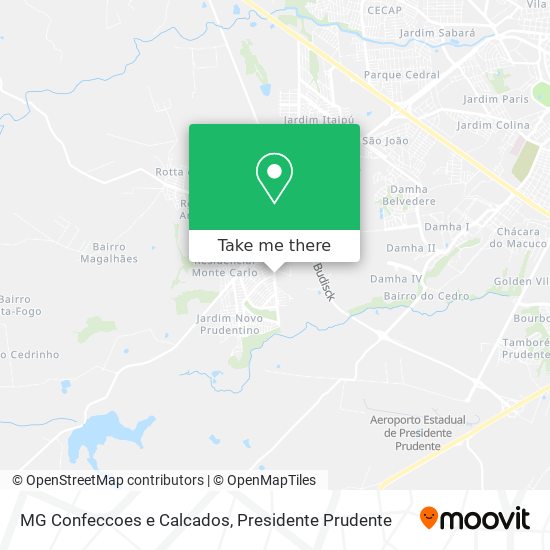MG Confeccoes e Calcados map