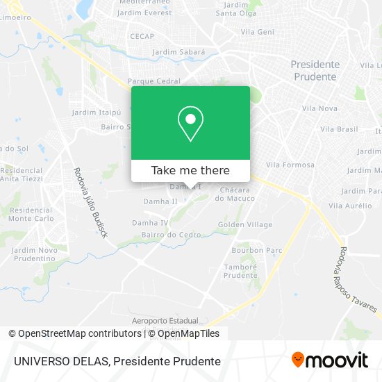 UNIVERSO DELAS map