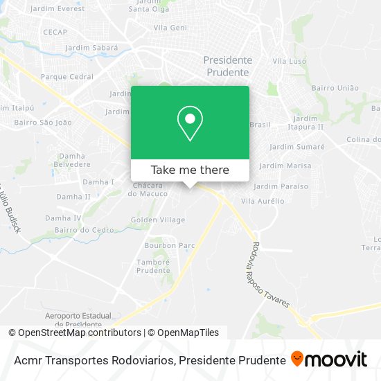 Acmr Transportes Rodoviarios map