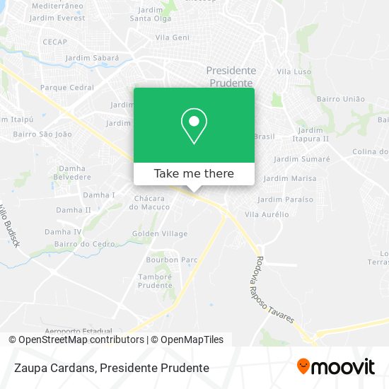 Zaupa Cardans map