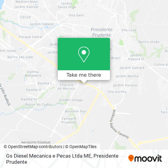 Gs Diesel Mecanica e Pecas Ltda ME map