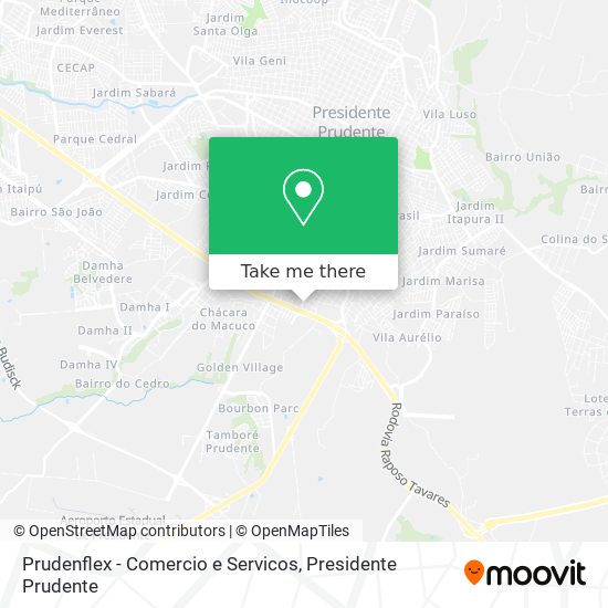 Prudenflex - Comercio e Servicos map