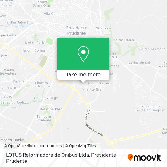 LOTUS Reformadora de Onibus Ltda map