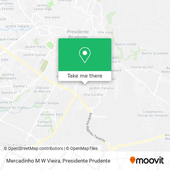 Mercadinho M W Vieira map