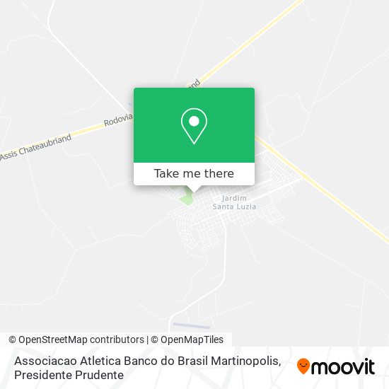 Associacao Atletica Banco do Brasil Martinopolis map