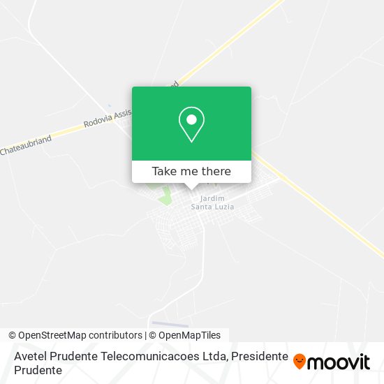 Avetel Prudente Telecomunicacoes Ltda map