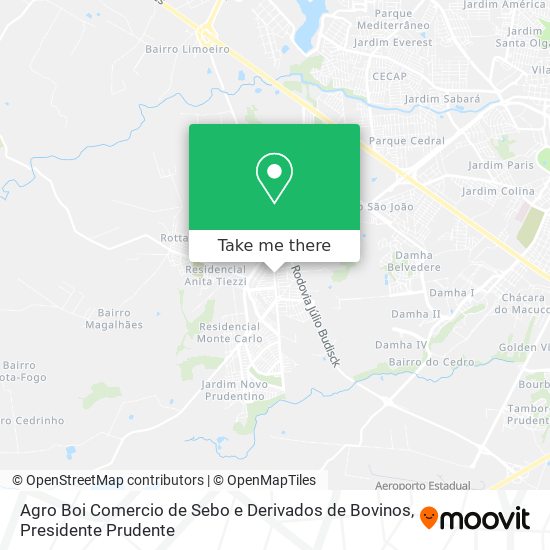Agro Boi Comercio de Sebo e Derivados de Bovinos map