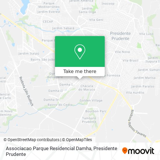 Associacao Parque Residencial Damha map