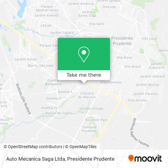 Auto Mecanica Saga Ltda map