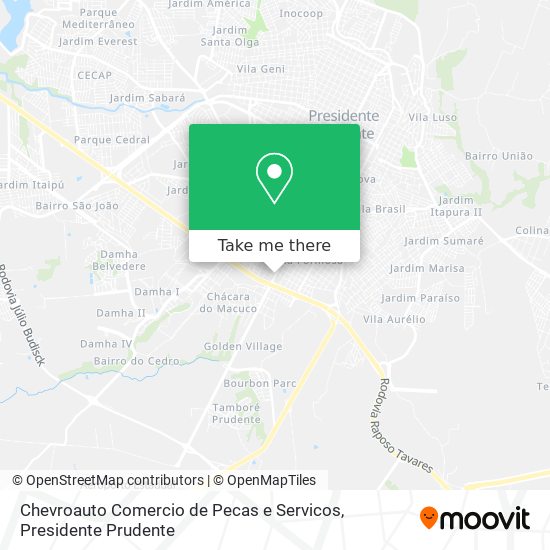 Chevroauto Comercio de Pecas e Servicos map