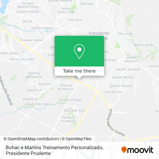 Bohac e Martins Treinamento Personalizado map