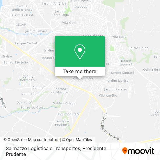 Salmazzo Logistica e Transportes map