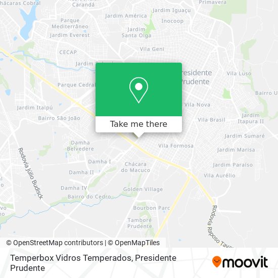 Temperbox Vidros Temperados map