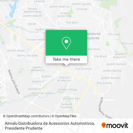 Almalu Distribuidora de Acessorios Automotivos map