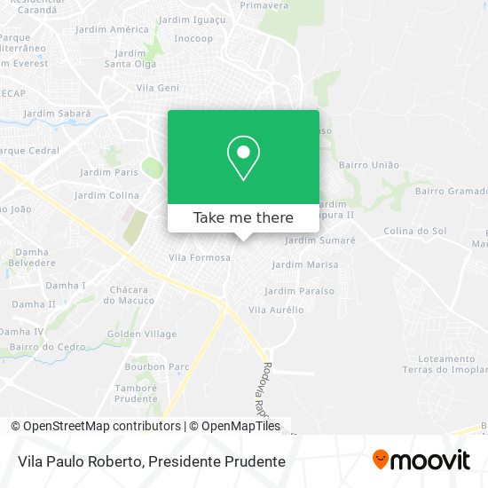 Mapa Vila Paulo Roberto