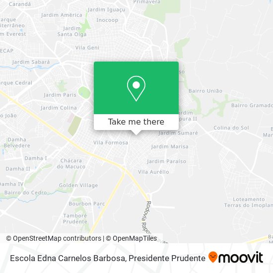Mapa Escola Edna Carnelos Barbosa