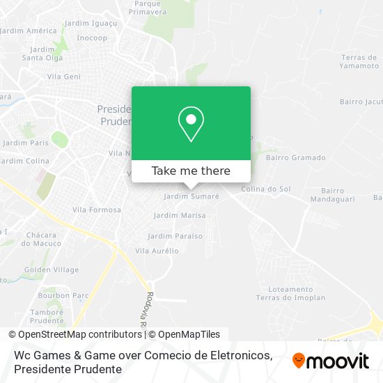 Wc Games & Game over Comecio de Eletronicos map