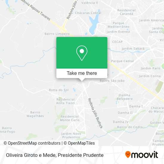 Oliveira Giroto e Mede map