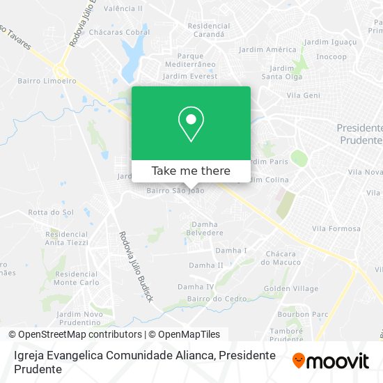 Igreja Evangelica Comunidade Alianca map