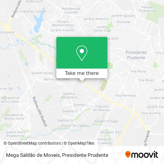 Mega Saldão de Moveis map