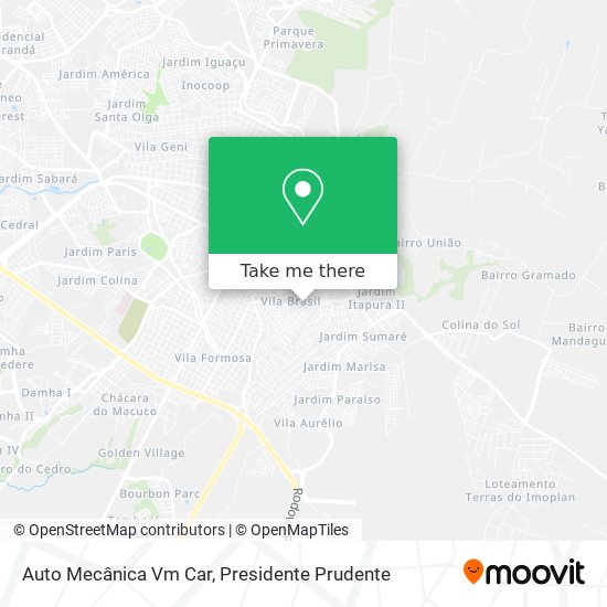 Mapa Auto Mecânica Vm Car