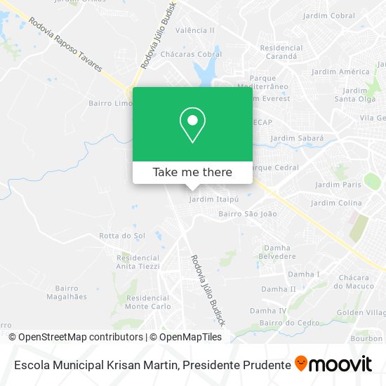 Escola Municipal Krisan Martin map
