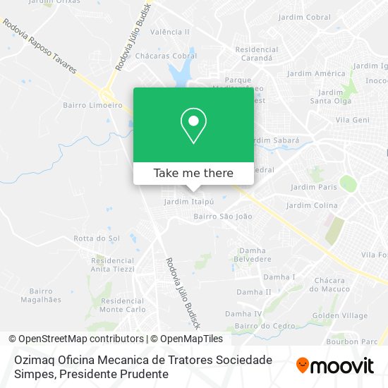 Ozimaq Oficina Mecanica de Tratores Sociedade Simpes map